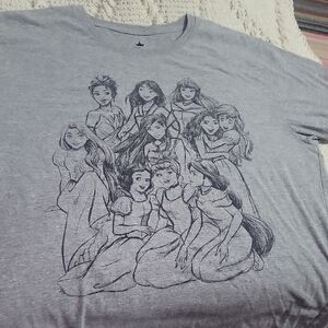 Disney Gray Princess Short Sleeve Tee